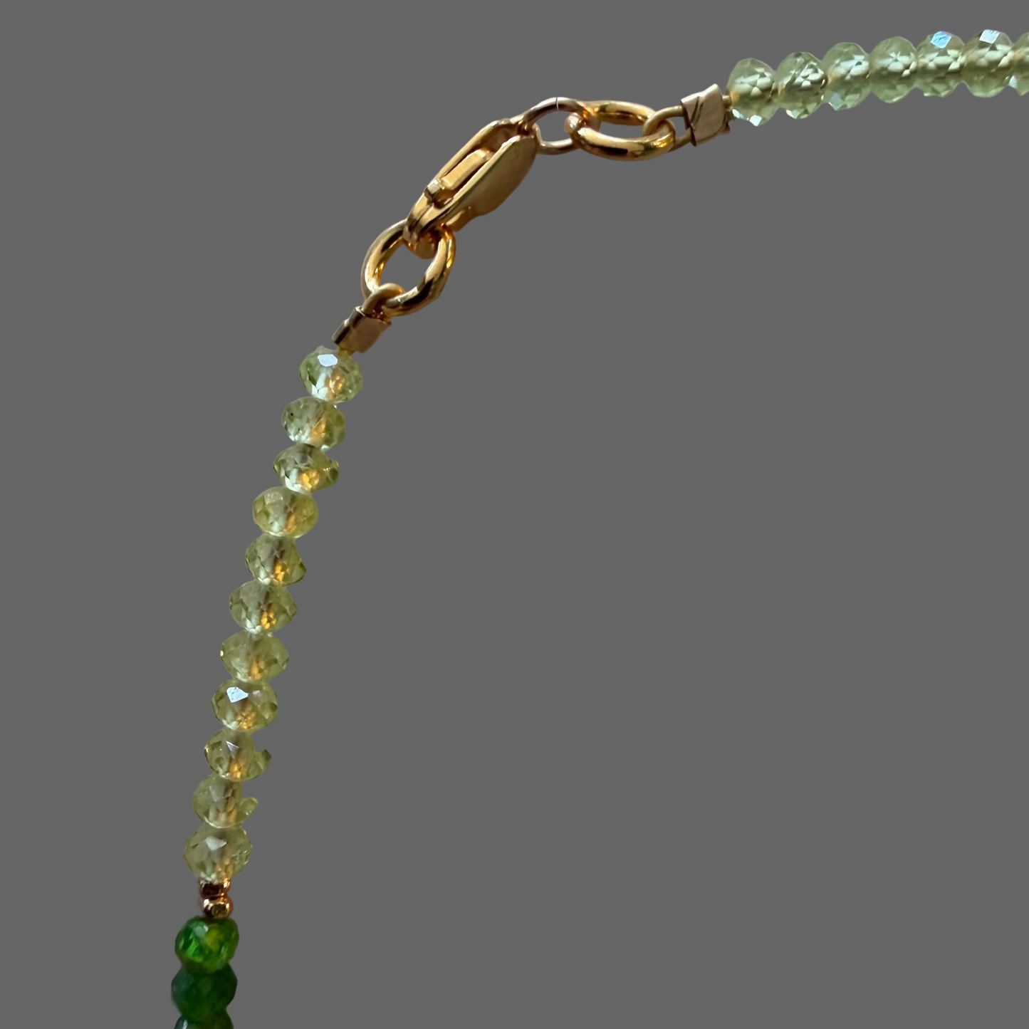Heart Renewal — Chrome Diopside & Peridot Necklace, 18ct Gold Vermeil- My Archetype