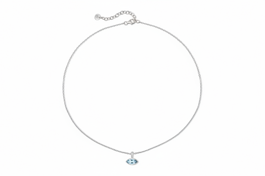 Eye Gemstone Sterling Silver Talisman Necklace