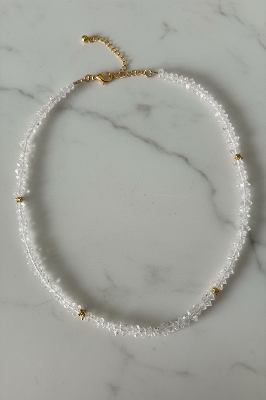 Axis of Light II — Herkimer Diamond Necklace, 18ct Gold Vermeil- My Archetype