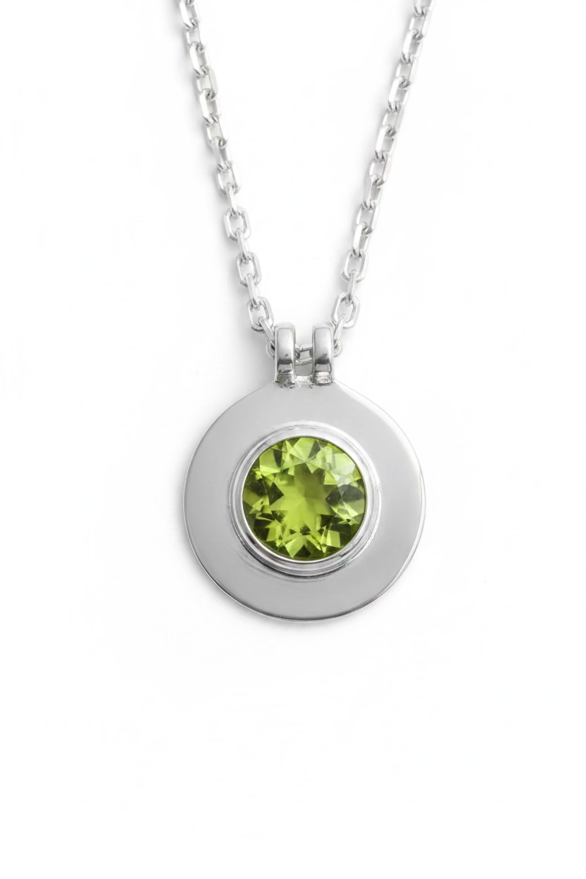 Birthstone Sterling Silver Necklace (13 options)