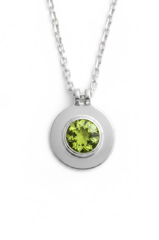 Birthstone Sterling Silver Necklace (13 options)