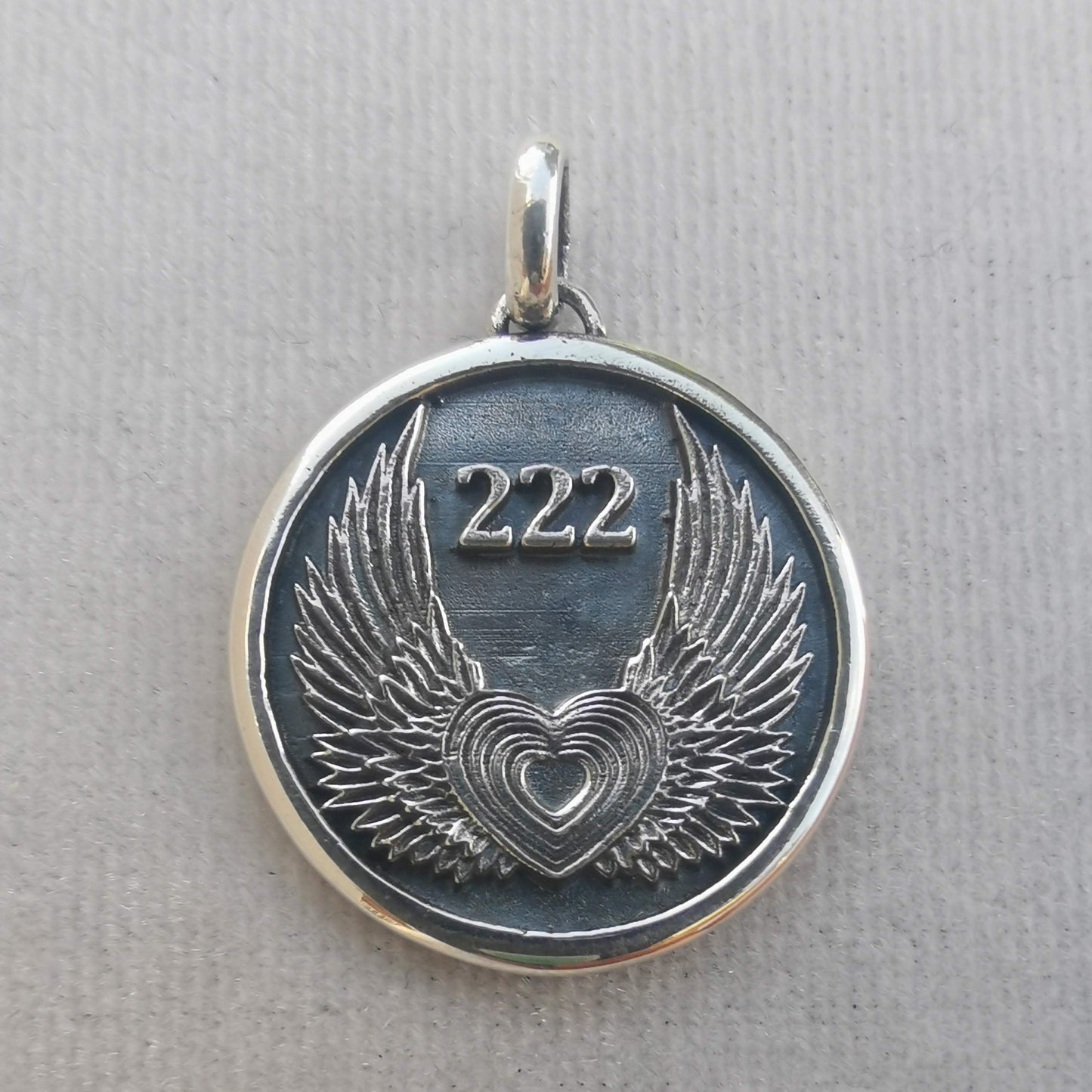 222 ANGEL STERLING SILVER MEDALLION (NO CHAIN)