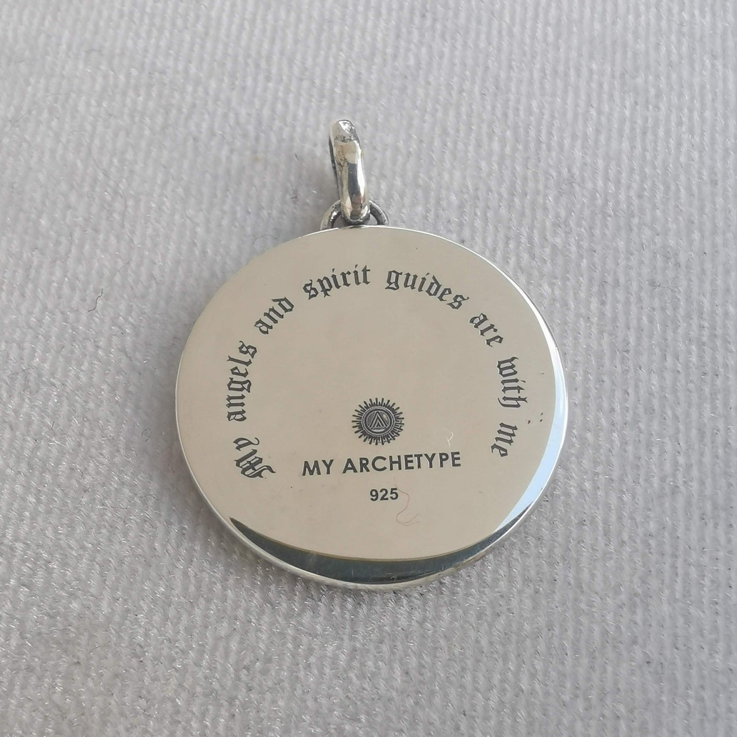 444 ANGEL STERLING SILVER MEDALLION (NO CHAIN)