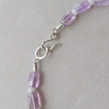 Load image into Gallery viewer, AMETHYST, MOONSTONE &amp; GOLDEN OBSIDIAN EXTRA LONG NECKLACE

